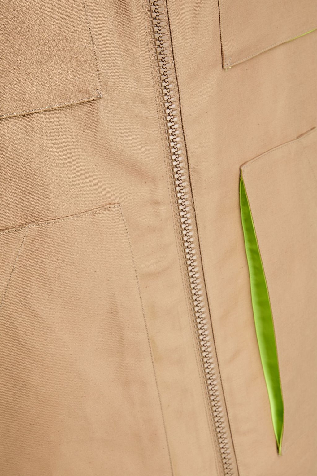 HERNO Cotton and linen-blend field twill jacket