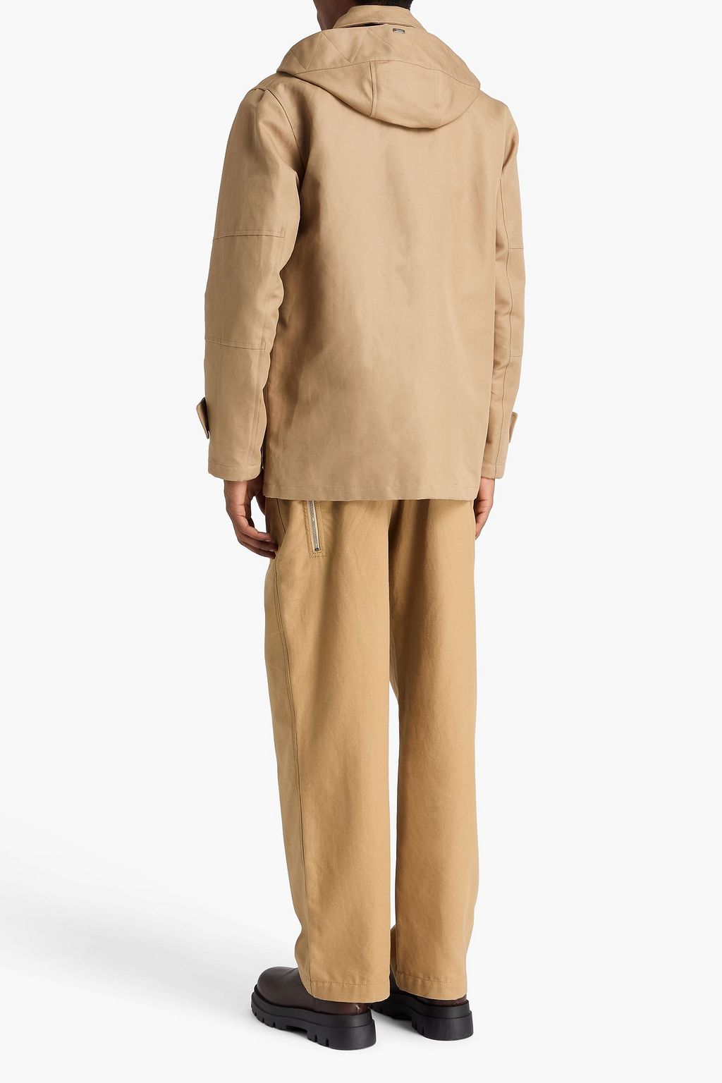 HERNO Cotton and linen-blend field twill jacket