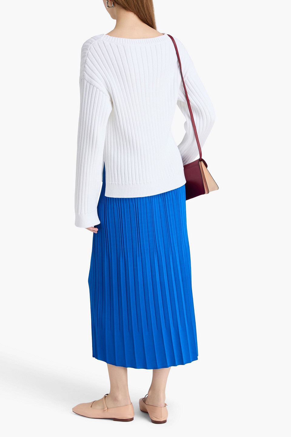  Marni - Pullover Aus Einer Gerippten Baumwollmischung - Weiß - It 38 