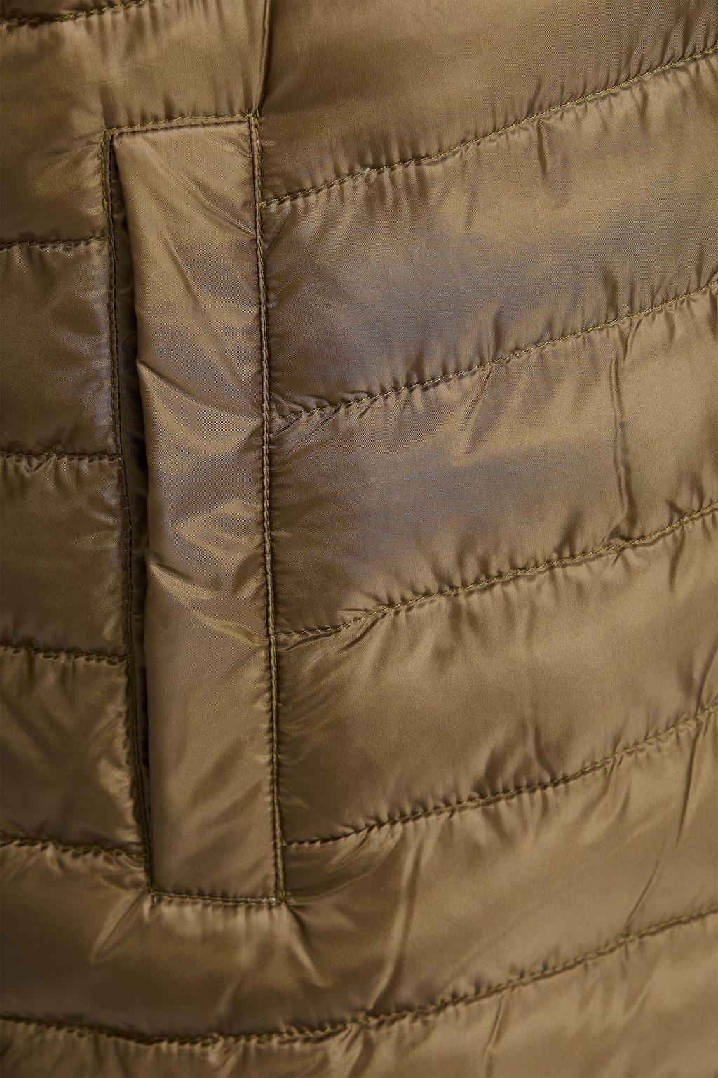 HERNO Jersey-paneled quilted shell jacket