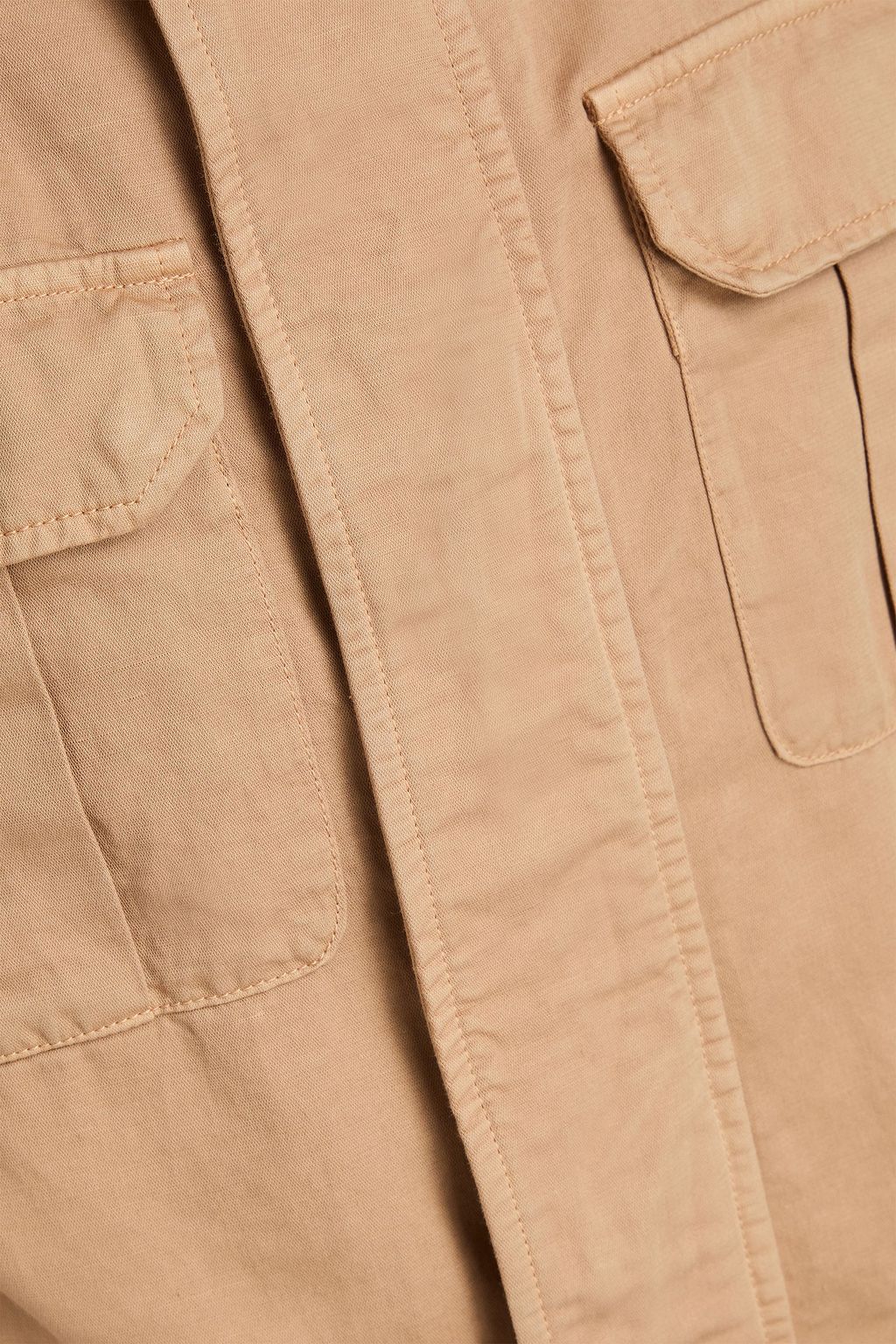 HERNO Cotton and linen-blend field jacket