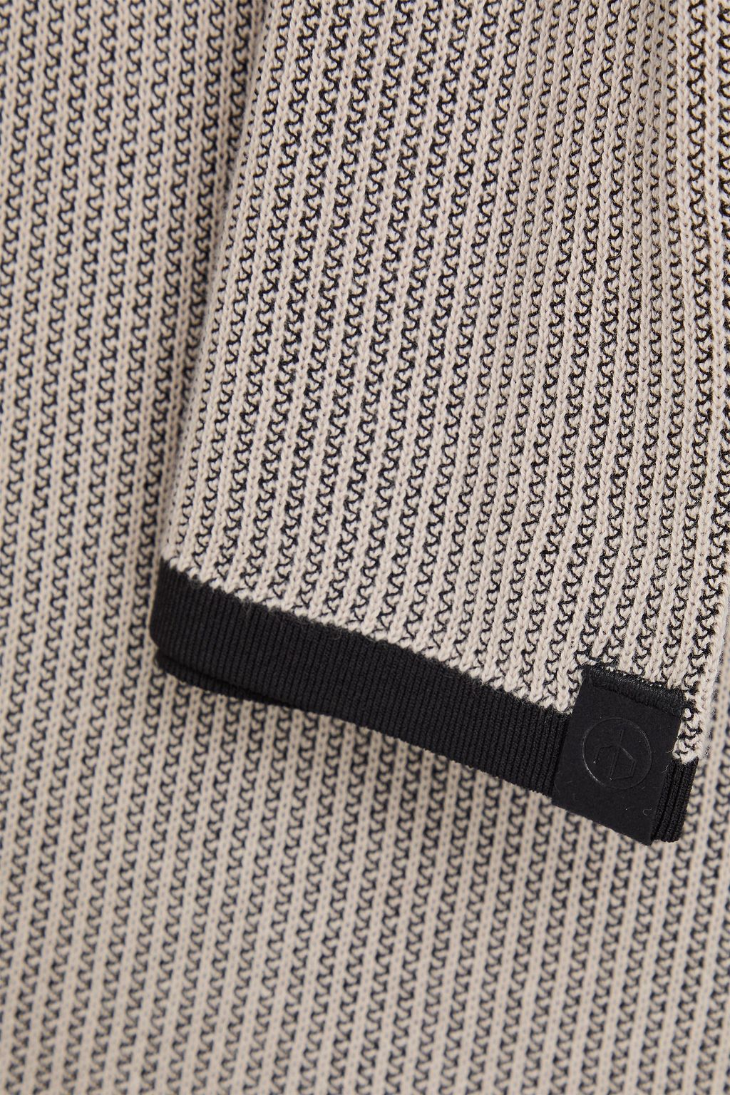 RAG & BONE Harvey ribbed cotton-blend polo shirt
