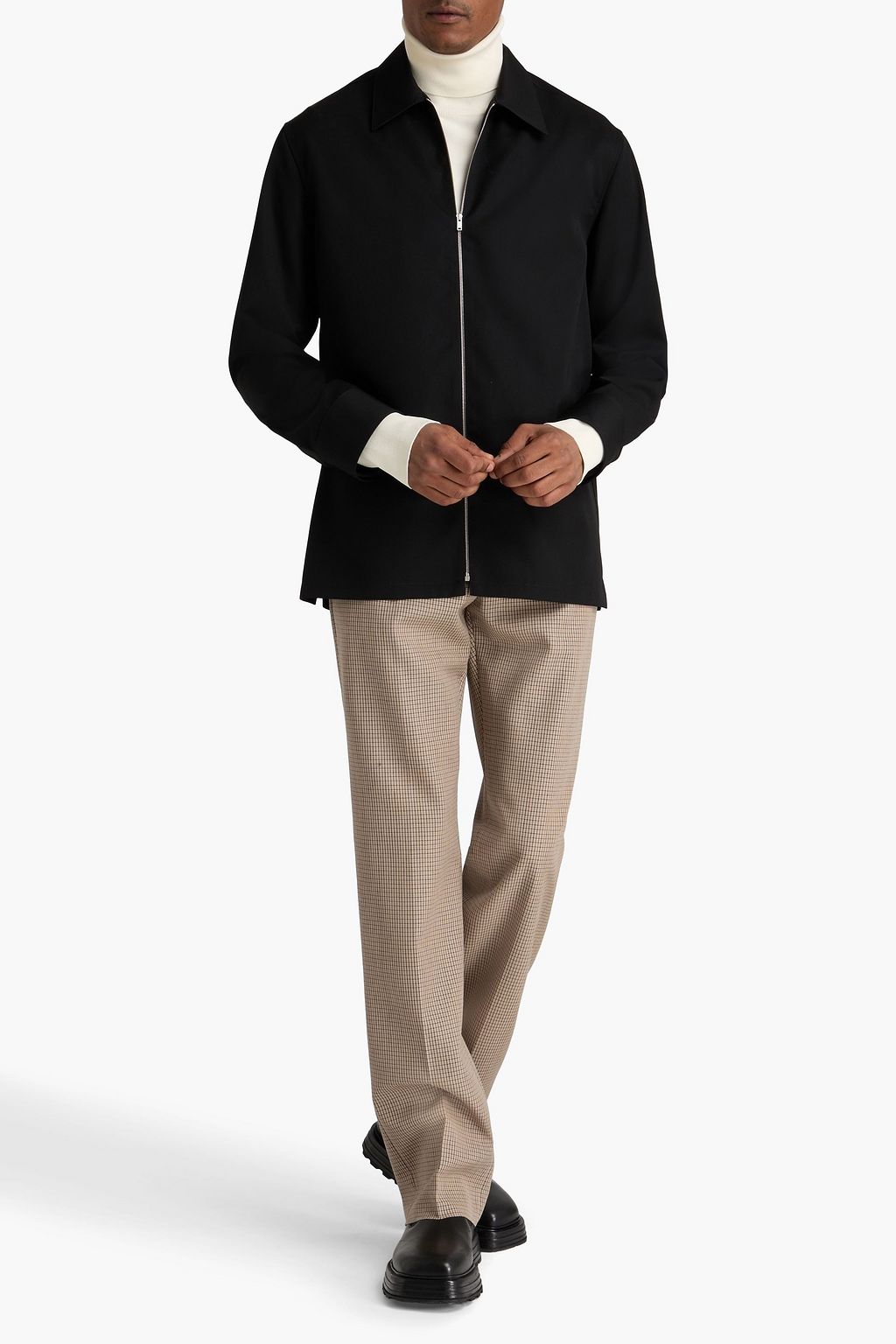 JIL SANDER Wool-gabardine shirt