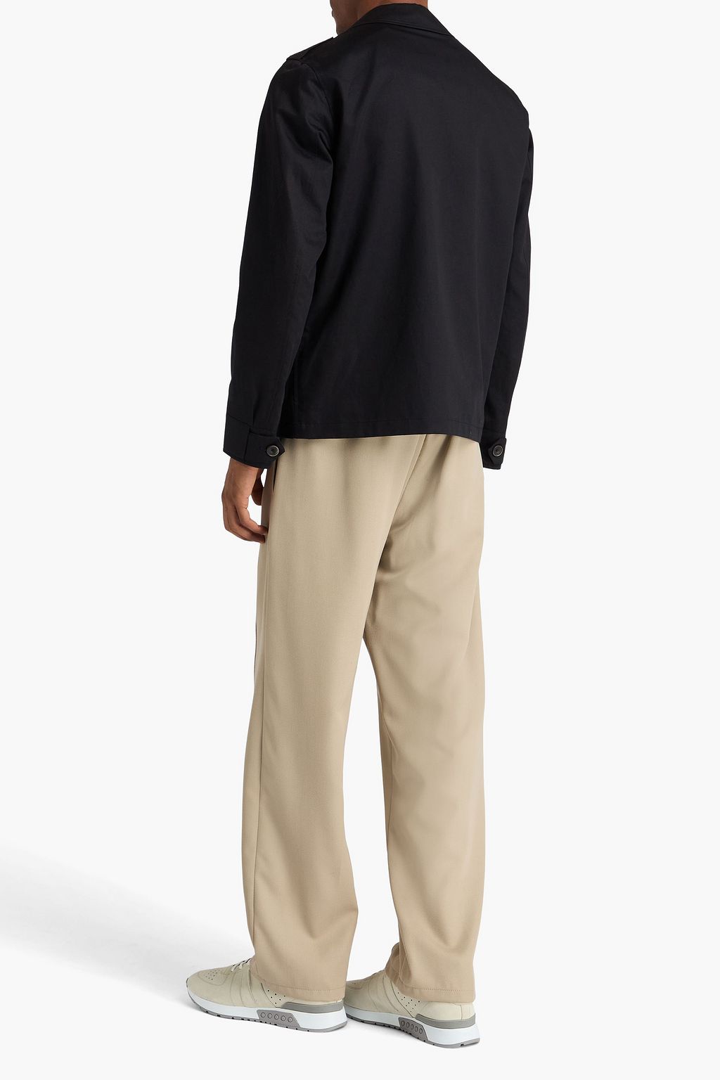 HERNO Cotton and linen-blend field jacket