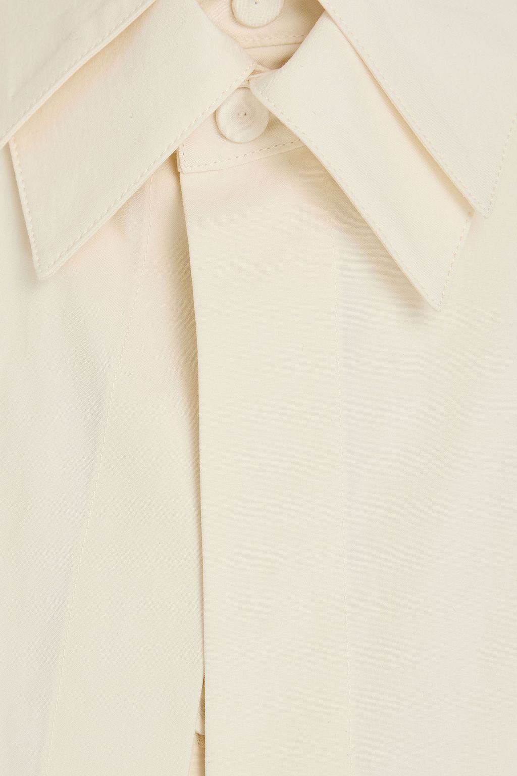 JIL SANDER Layered cotton-poplin shirt