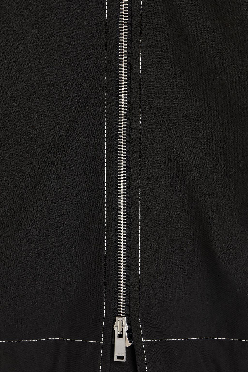 JIL SANDER Cotton-blend twill hooded jacket