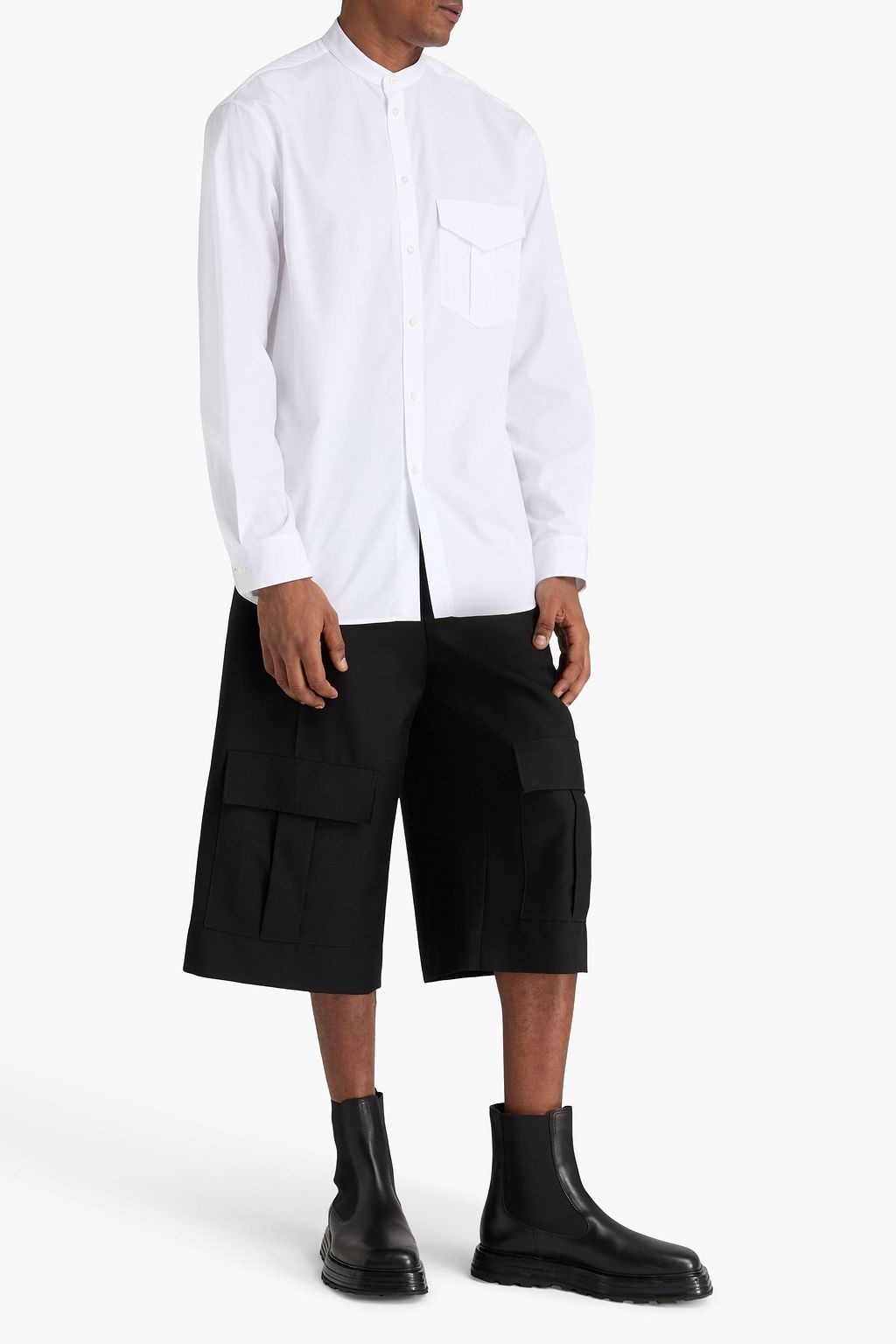 JIL SANDER Cotton-poplin shirt