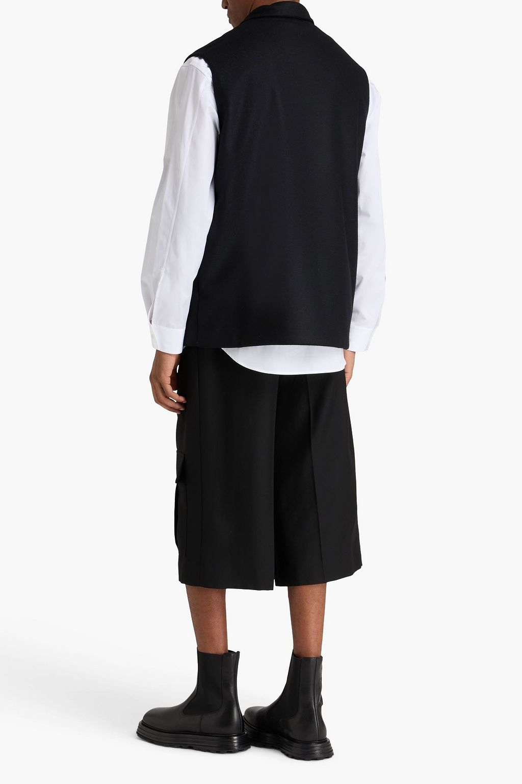 JIL SANDER Wool-felt vest