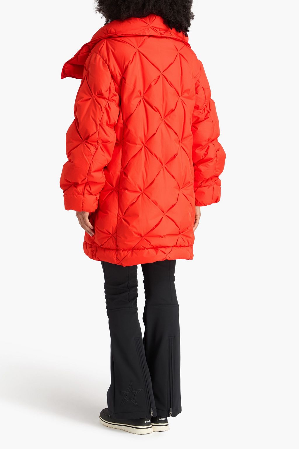 GOLDBERGH Lauren belted quilted shell down coat