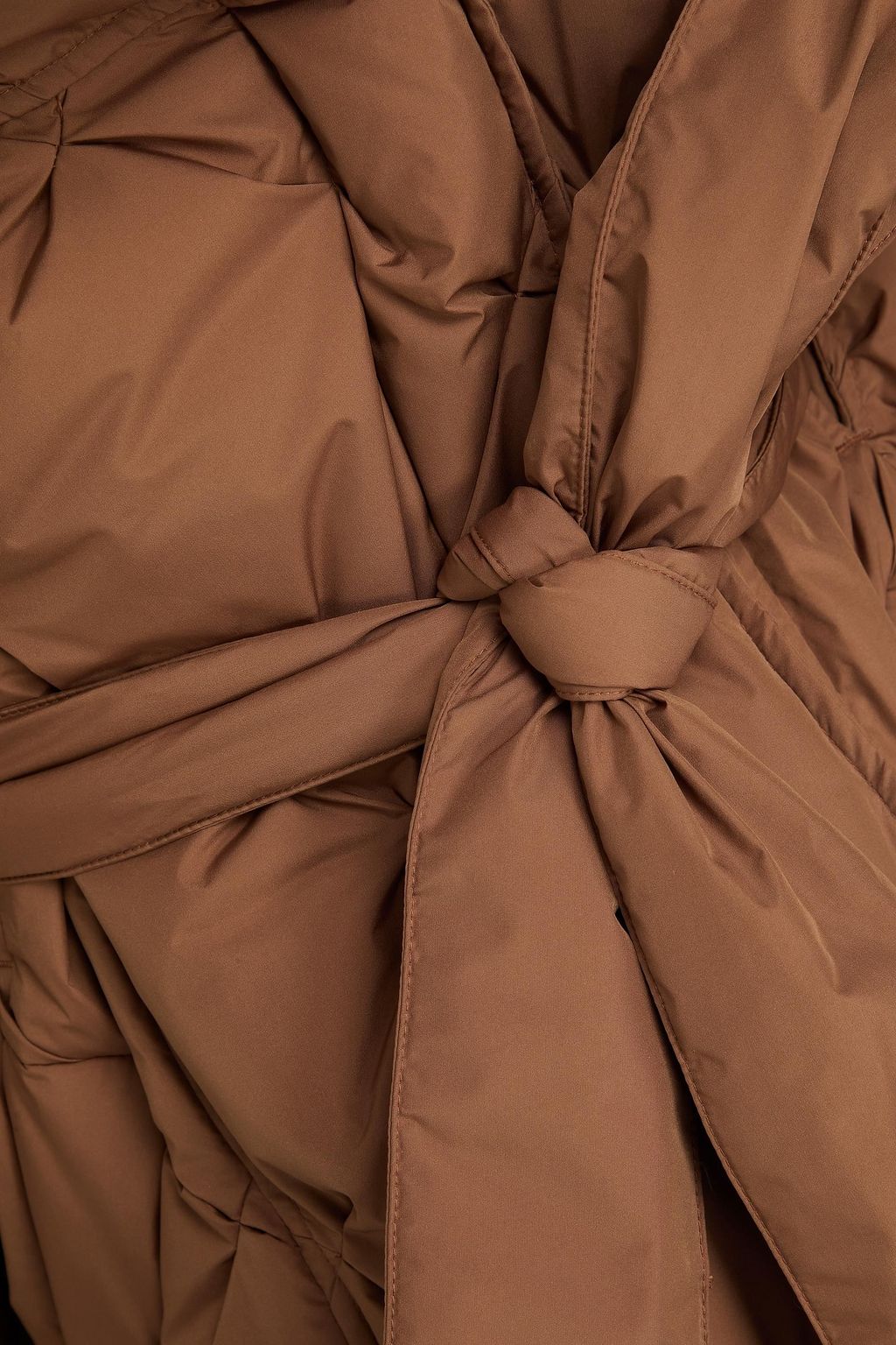 GOLDBERGH Lauren belted quilted shell down coat