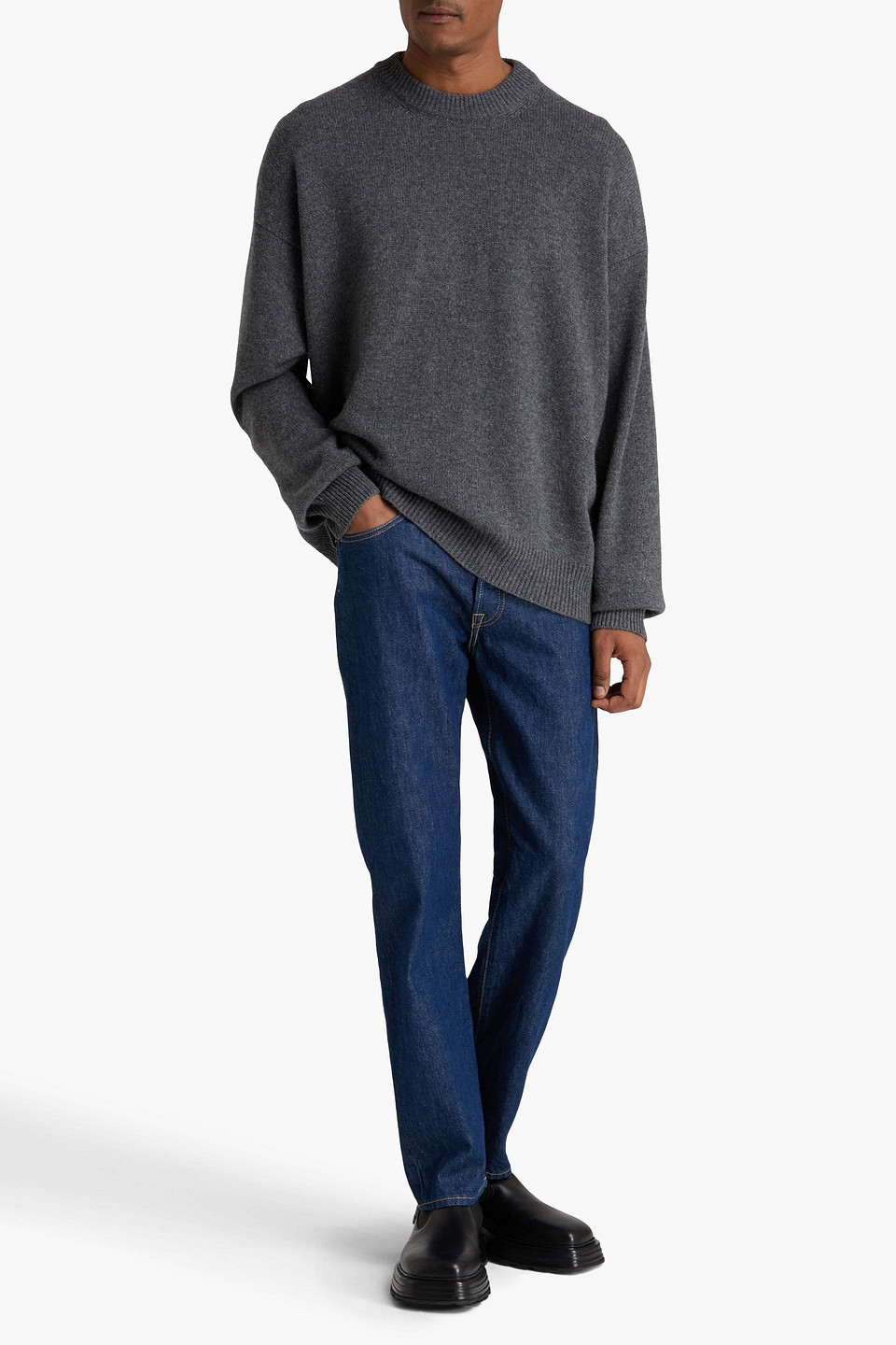 Jil Sander - Kaschmirpullover - Grau - It 48 