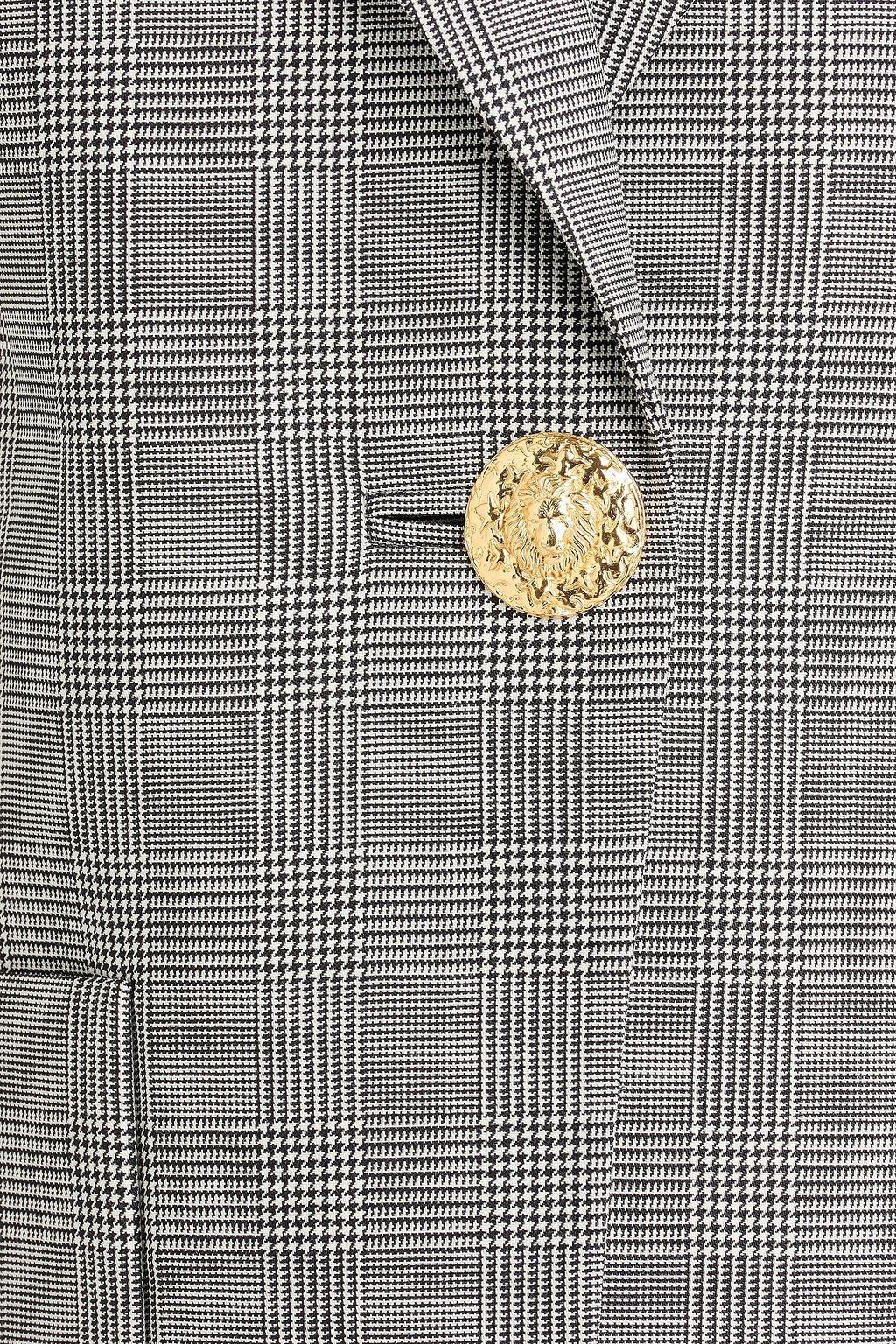 BALMAIN Blazer aus Wolle mit Glencheck-Muster