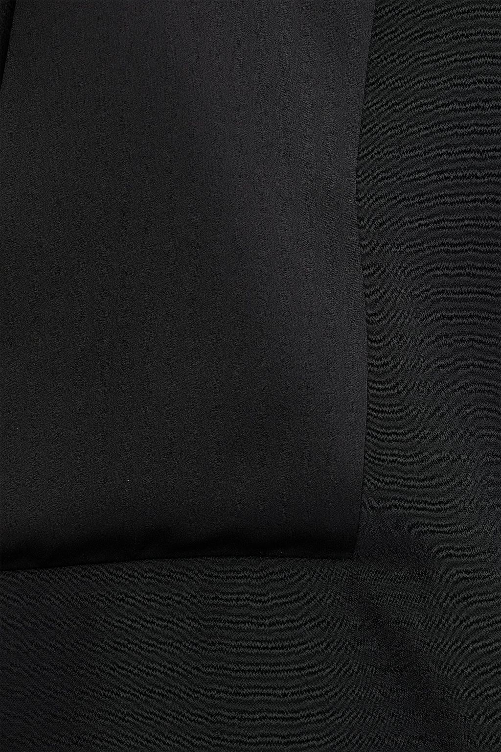 BALMAIN Jacke aus Crêpe mit Satinbesatz