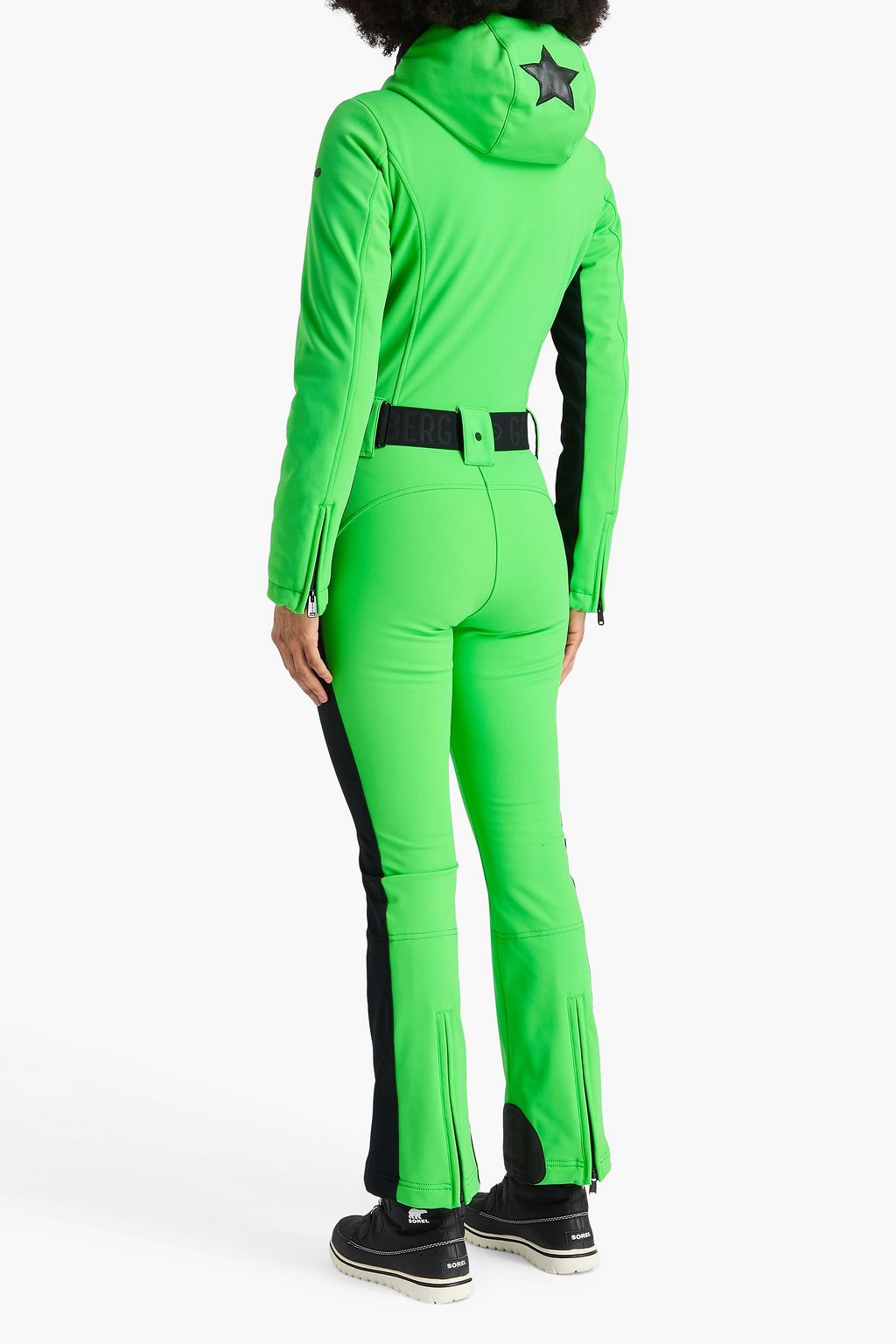 GOLDBERGH Parry belted neon stretch-shell ski suit