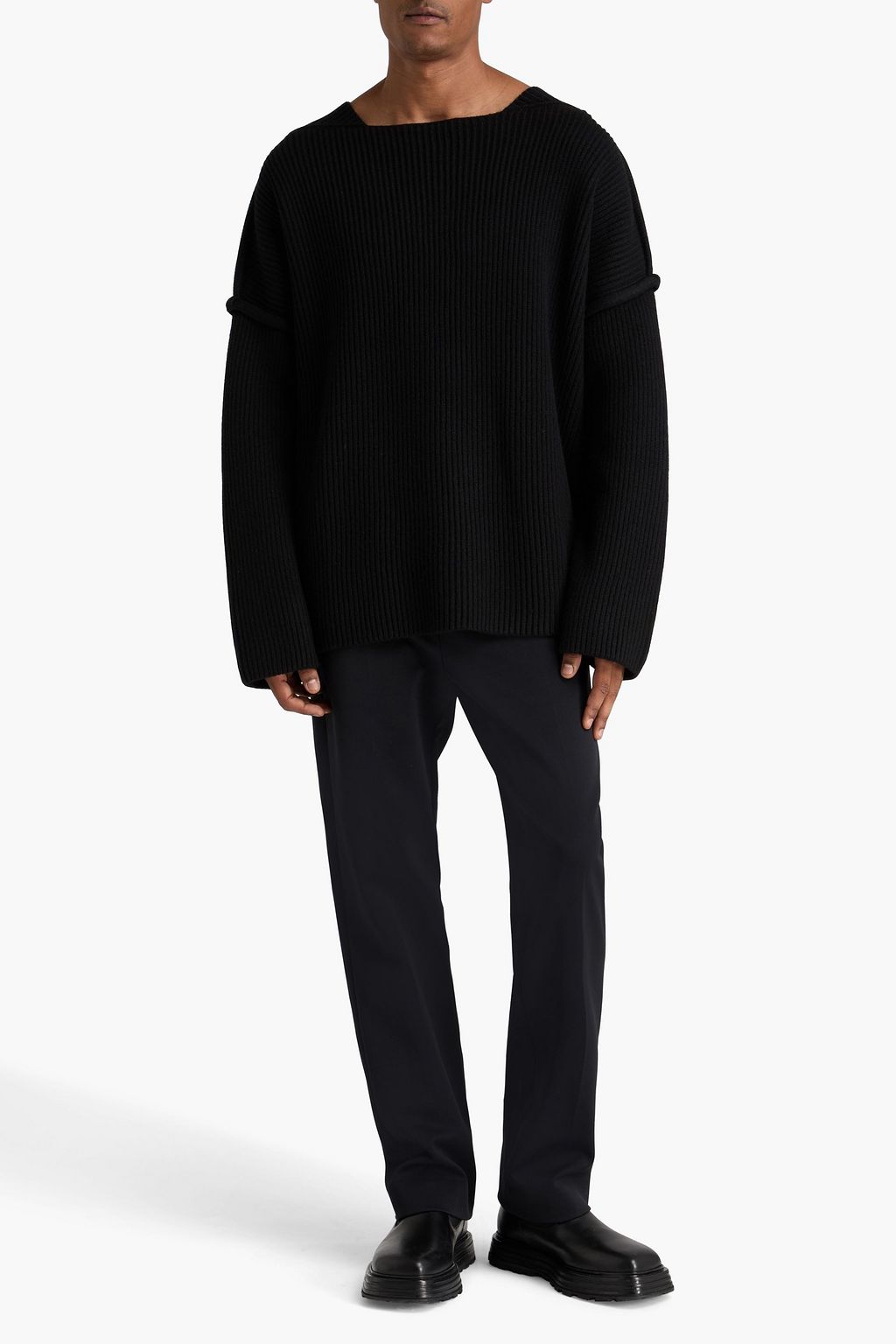 JIL SANDER Ribbed wool sweater