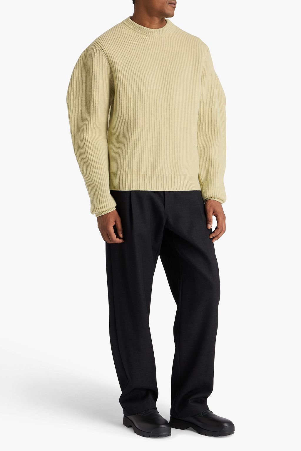 JIL SANDER Ribbed wool sweater