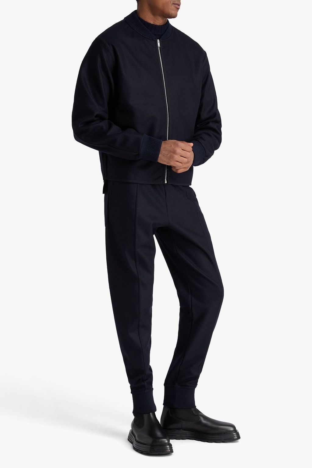 JIL SANDER 울 펠트 보머 재킷