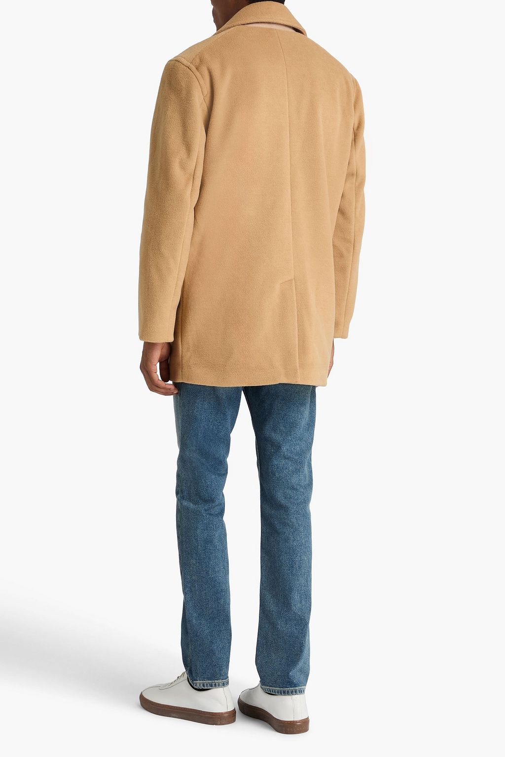 PAIGE Adamson double-breasted brushed-felt coat