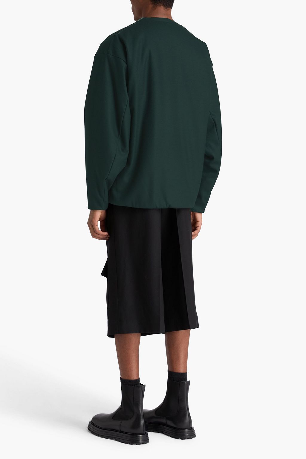 JIL SANDER Wool-jersey sweatshirt