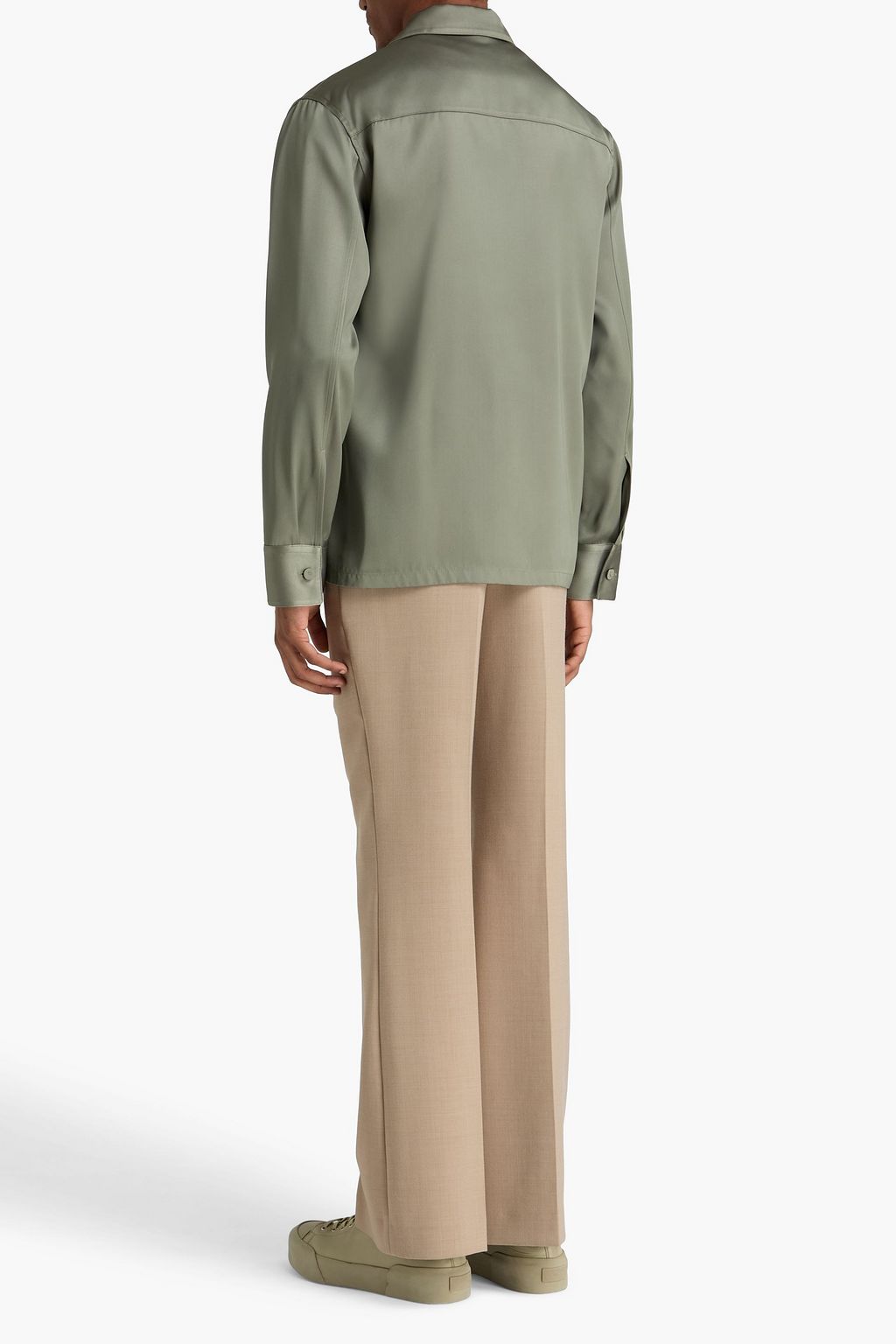 JIL SANDER サテンツイル シャツ