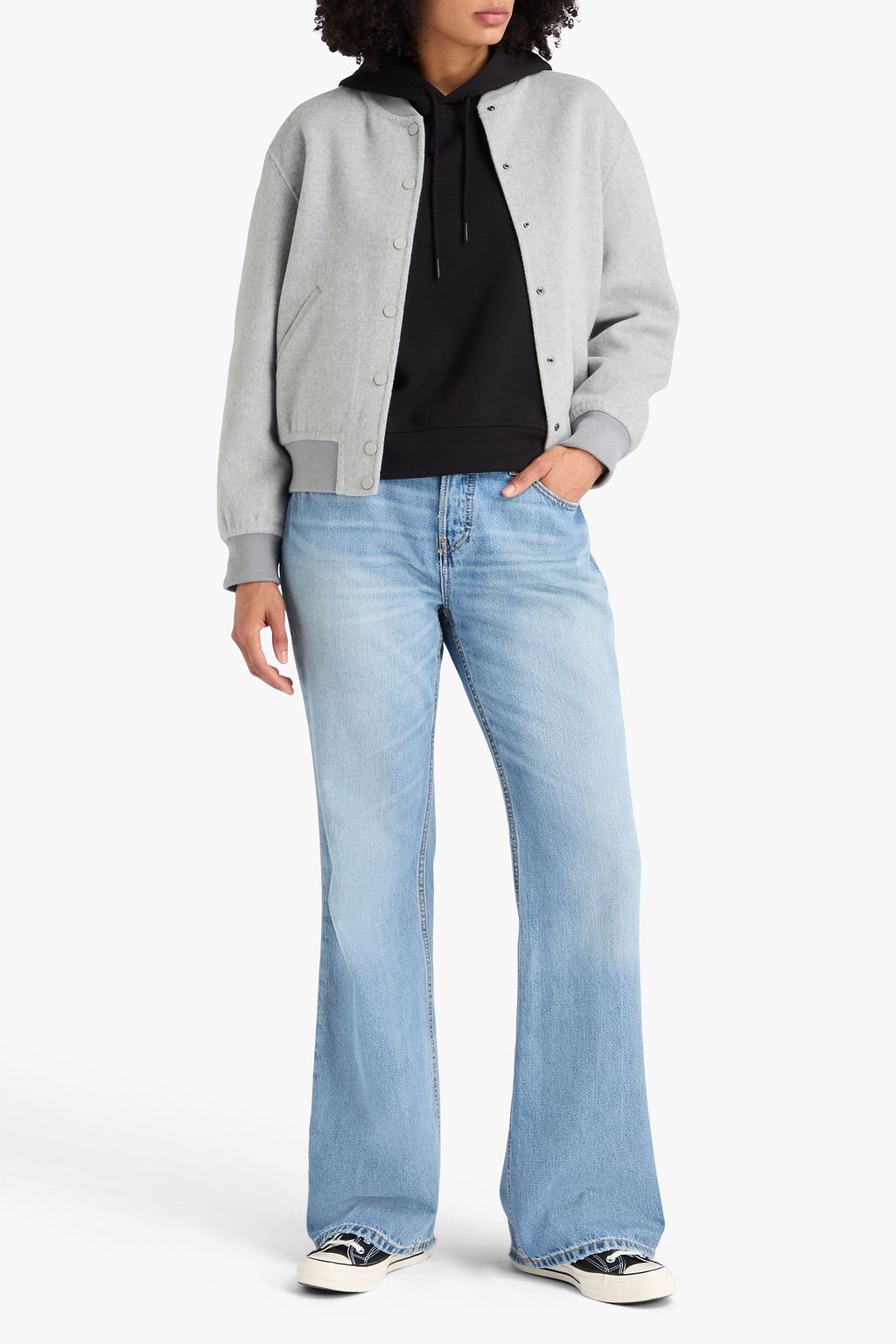 RE/DONE Hoch sitzende Bootcut-Jeans