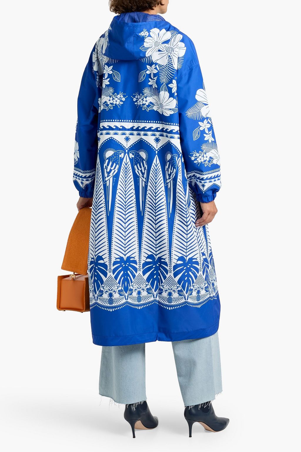 FARM RIO Printed shell hooded raincoat