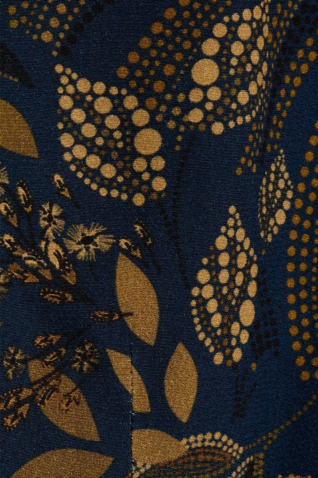 FARM RIO Printed crepe mini wrap dress