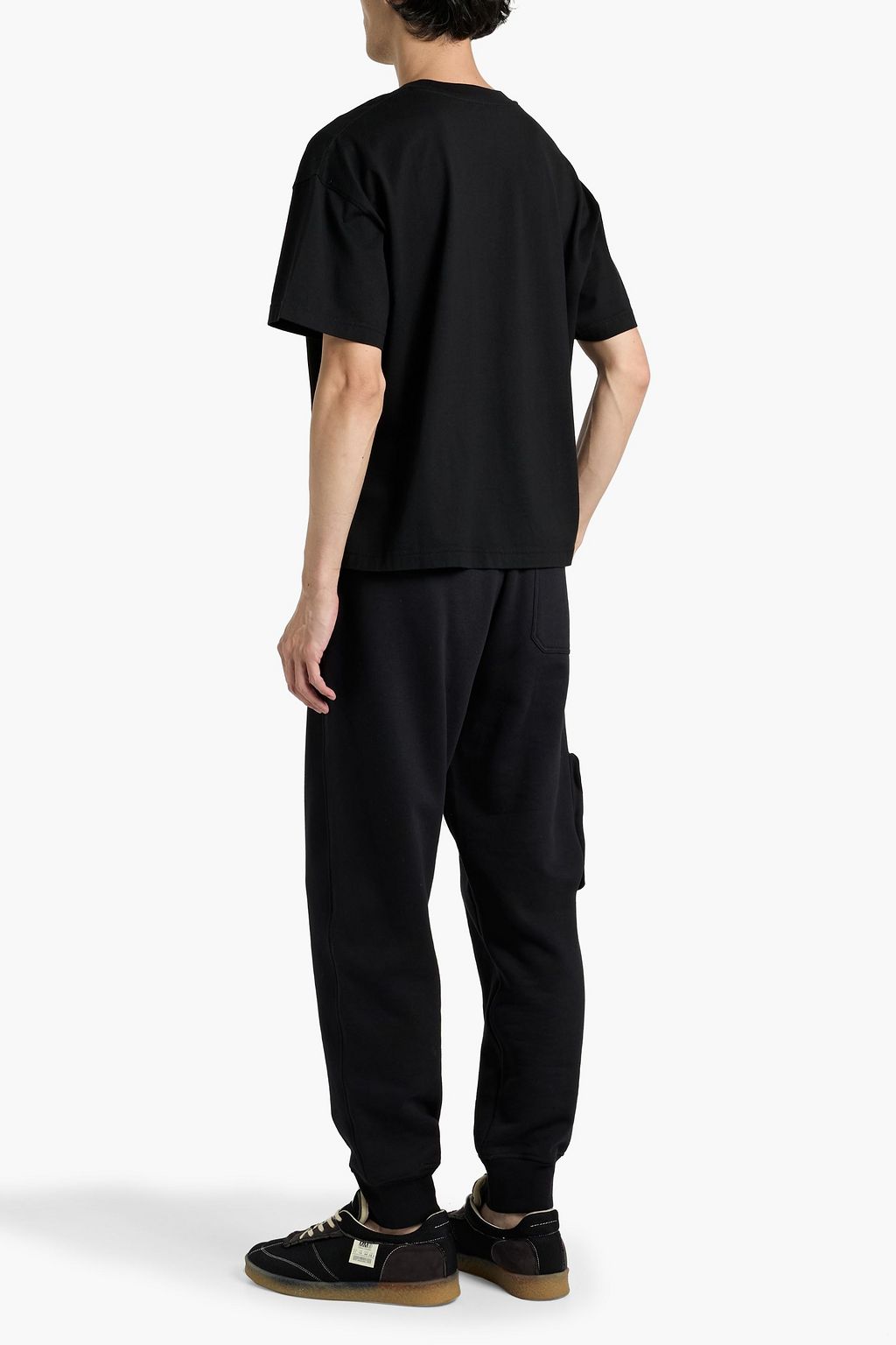 FRAME Embroidered cotton-jersey T-shirt
