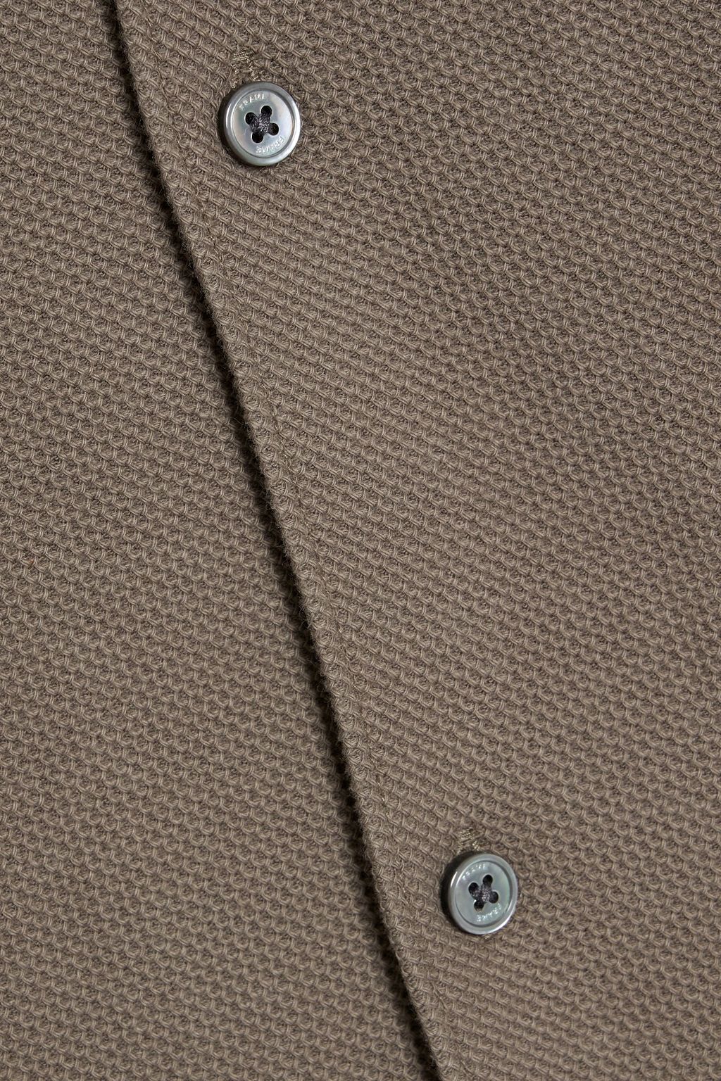 FRAME Cotton-piqué shirt