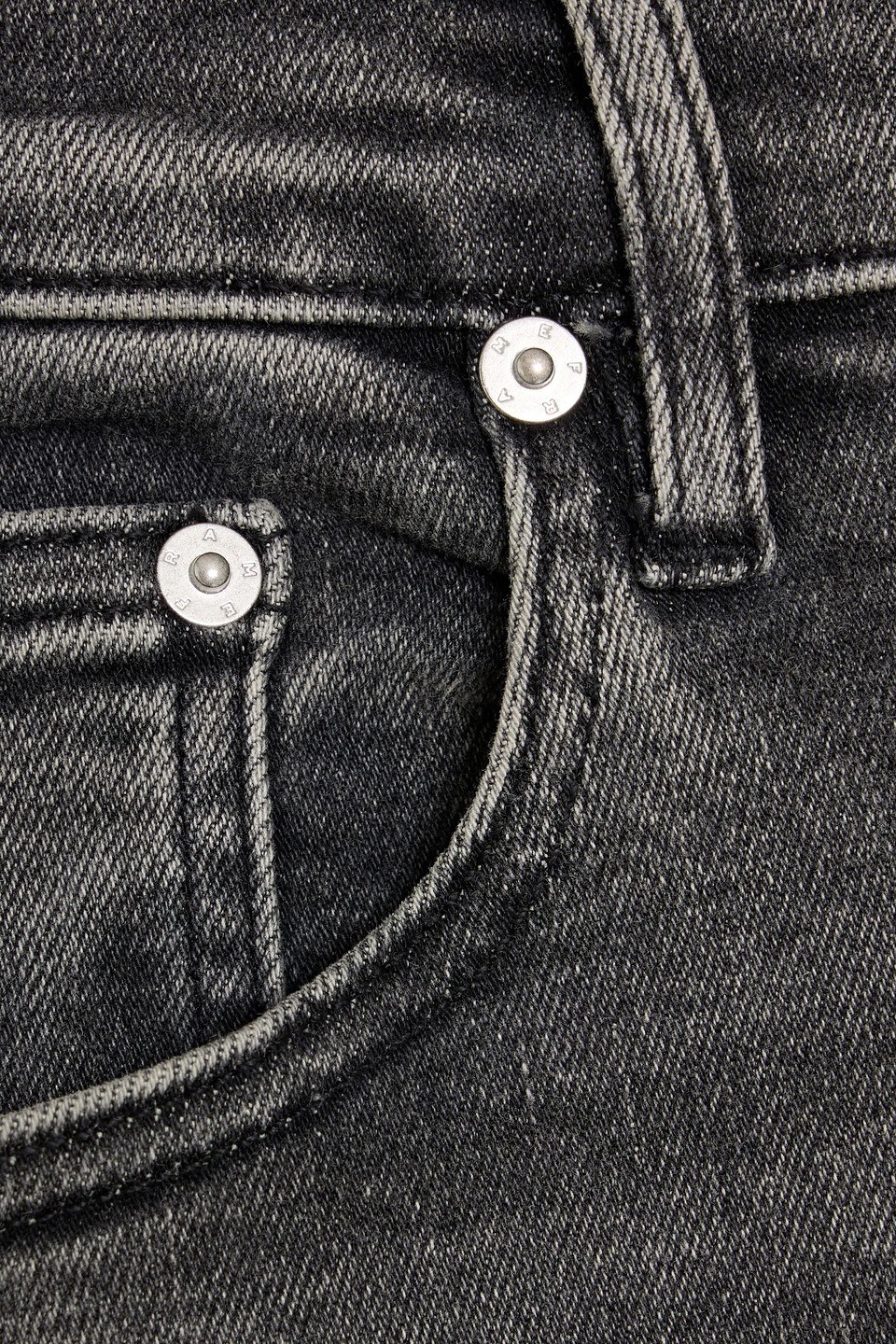 Frame Jetset Modern Straight Denim Jeans In Gray