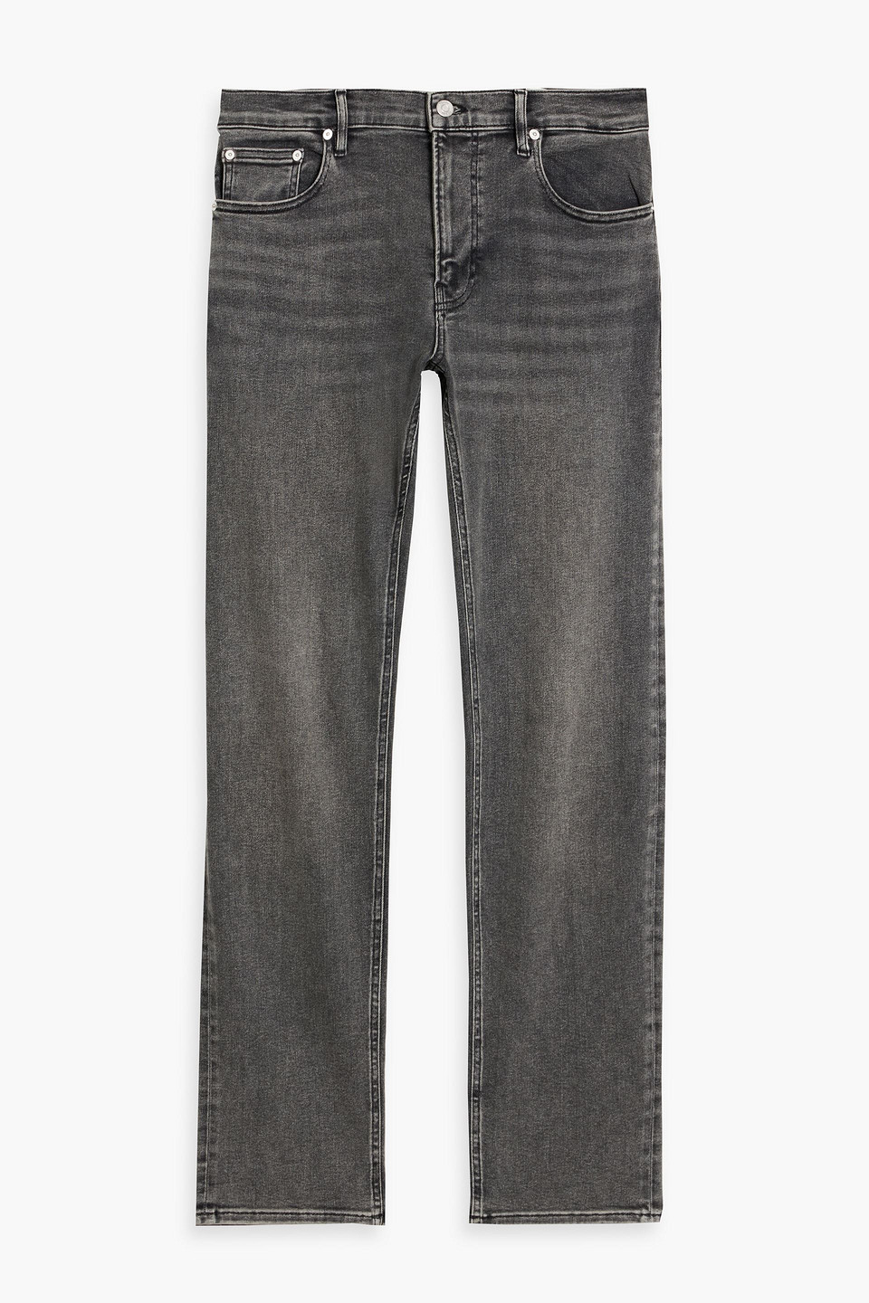 Frame Jetset Modern Straight Denim Jeans In Gray