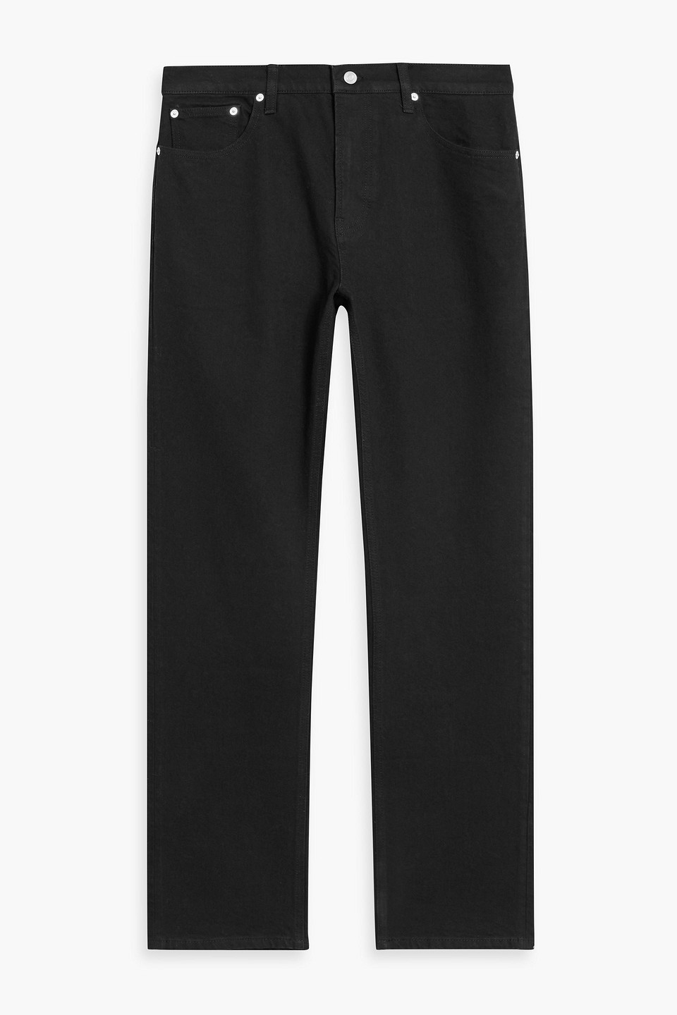 Frame Modern Straight Denim Jeans In Black