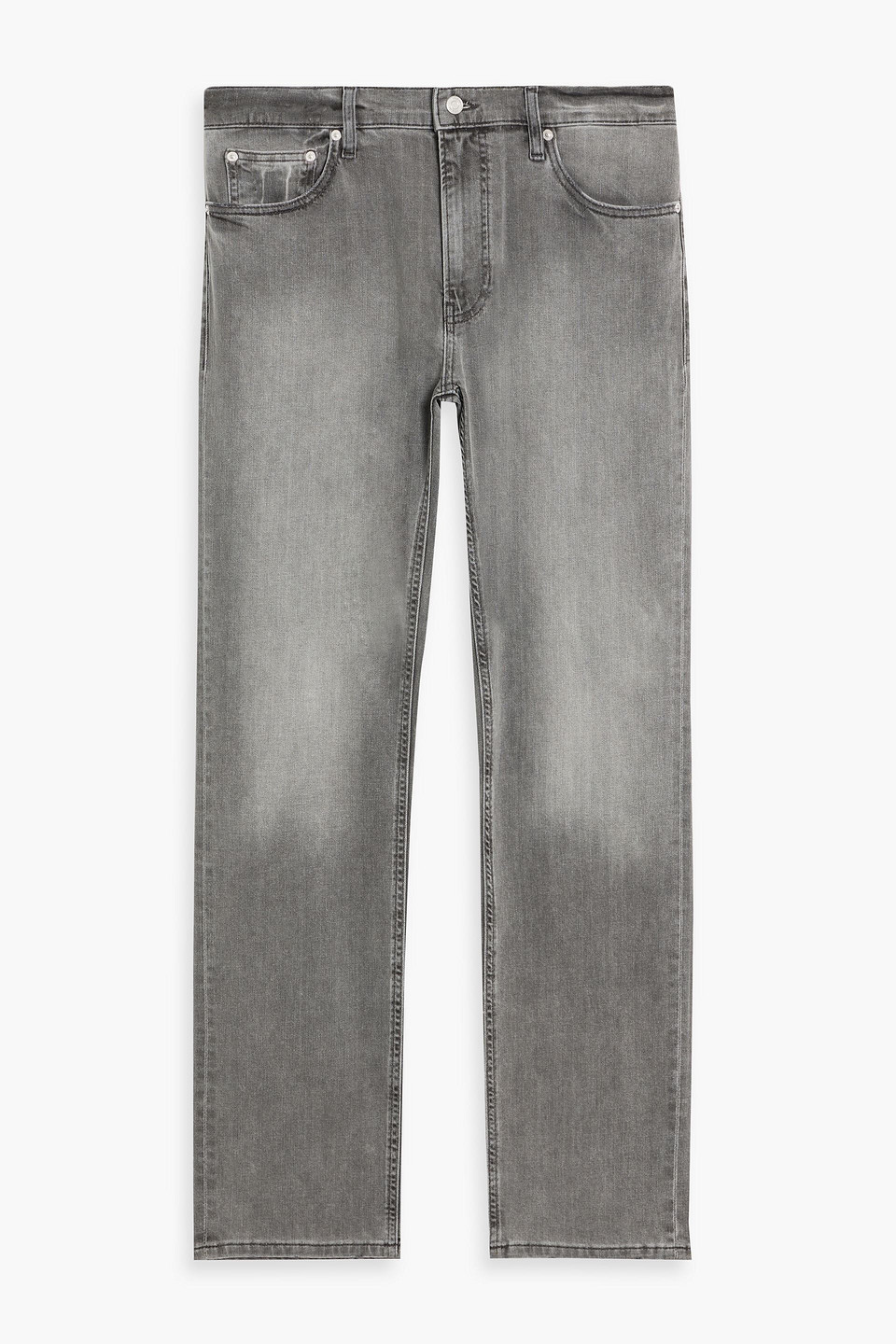 Frame Modern Straight Denim Jeans In Gray