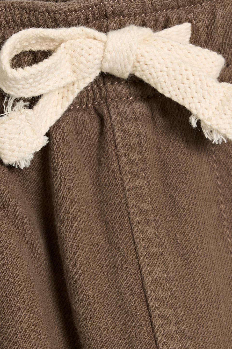 Frame Denim Textured Terry Travel Pant In Brown