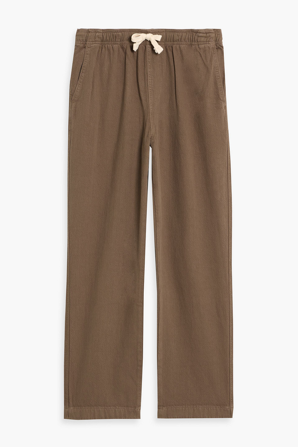 Frame Denim Textured Terry Travel Pant In Brown