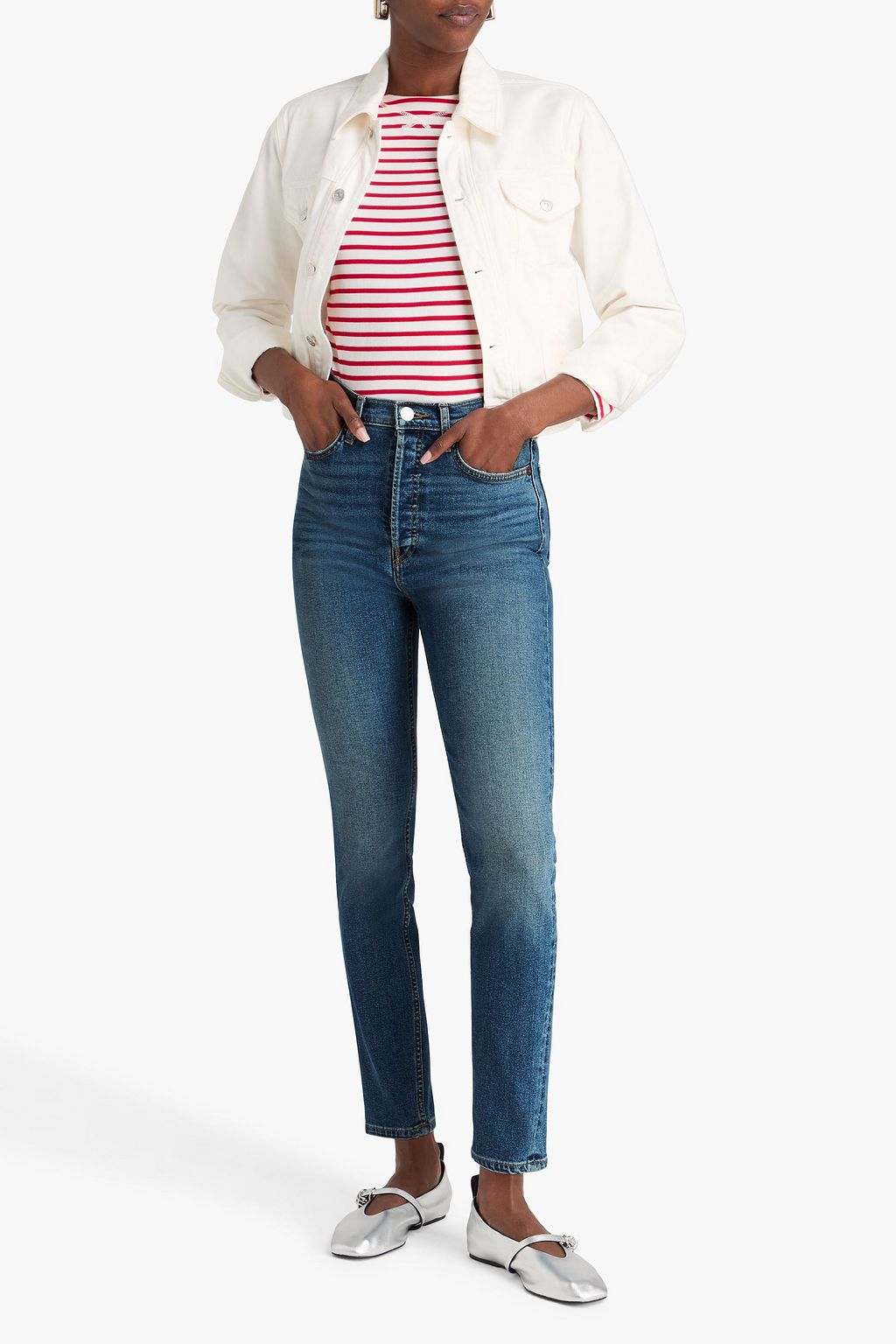 RE/DONE 90s Ultra High faded high-rise skinny jeans