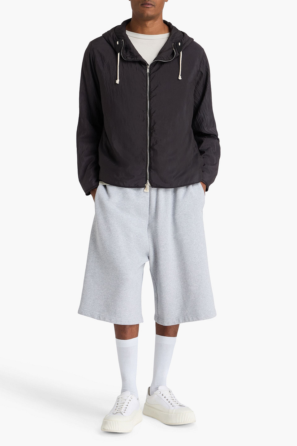  Jil Sander - Trainingsjacke Aus Shell - Schwarz - M 
