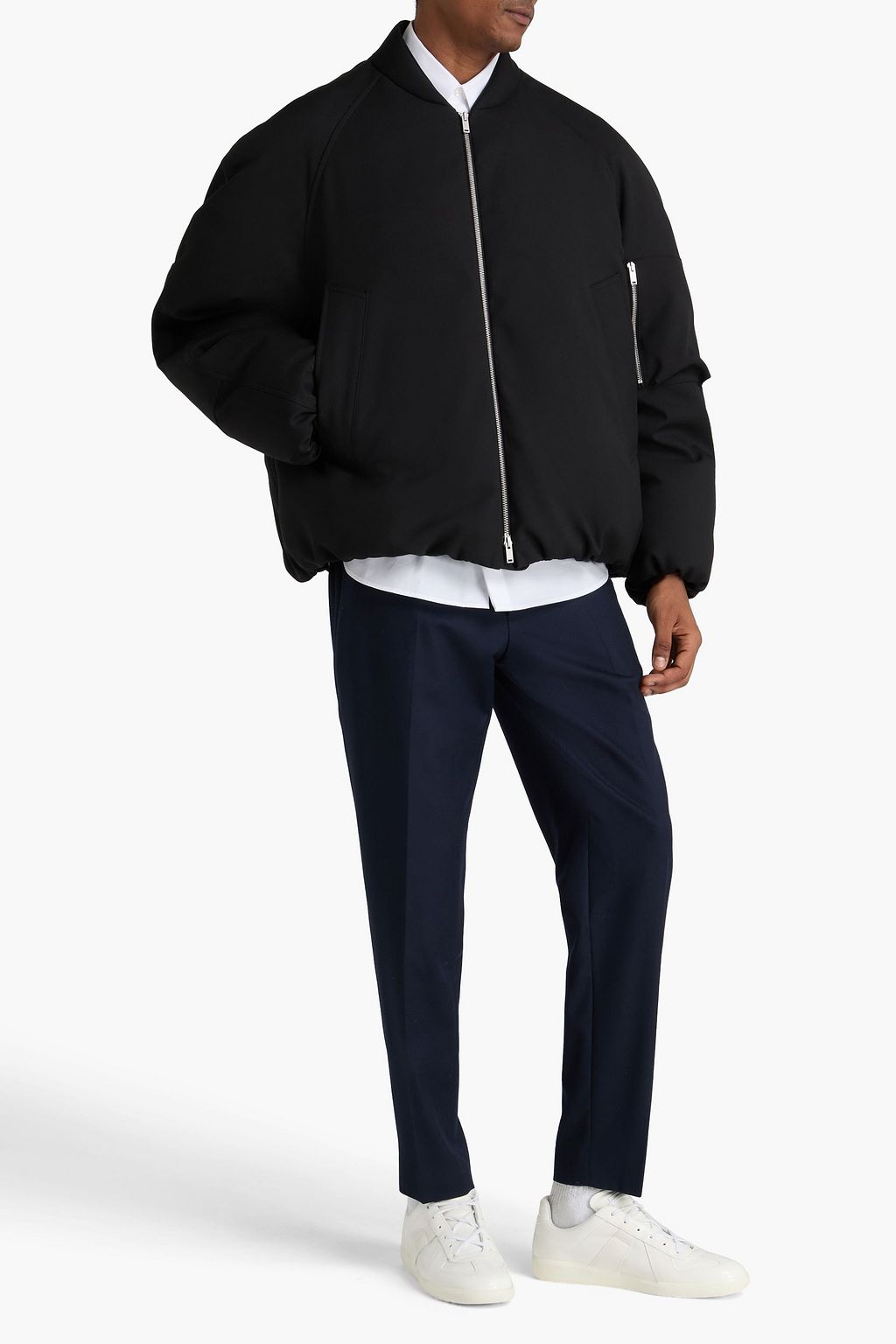 JIL SANDER جاكيت بومر من التويل