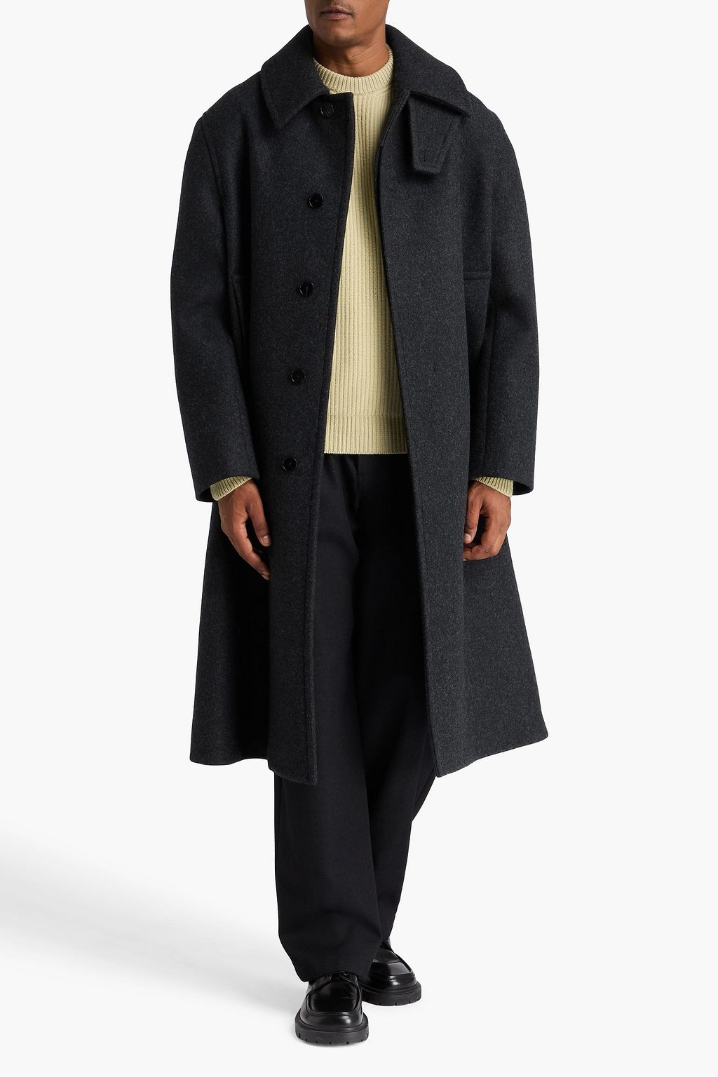 JIL SANDER Wool-felt coat
