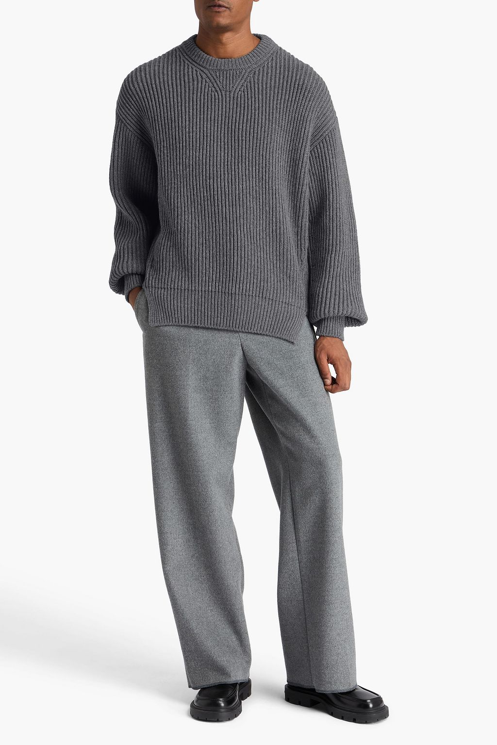 JIL SANDER Ribbed wool sweater