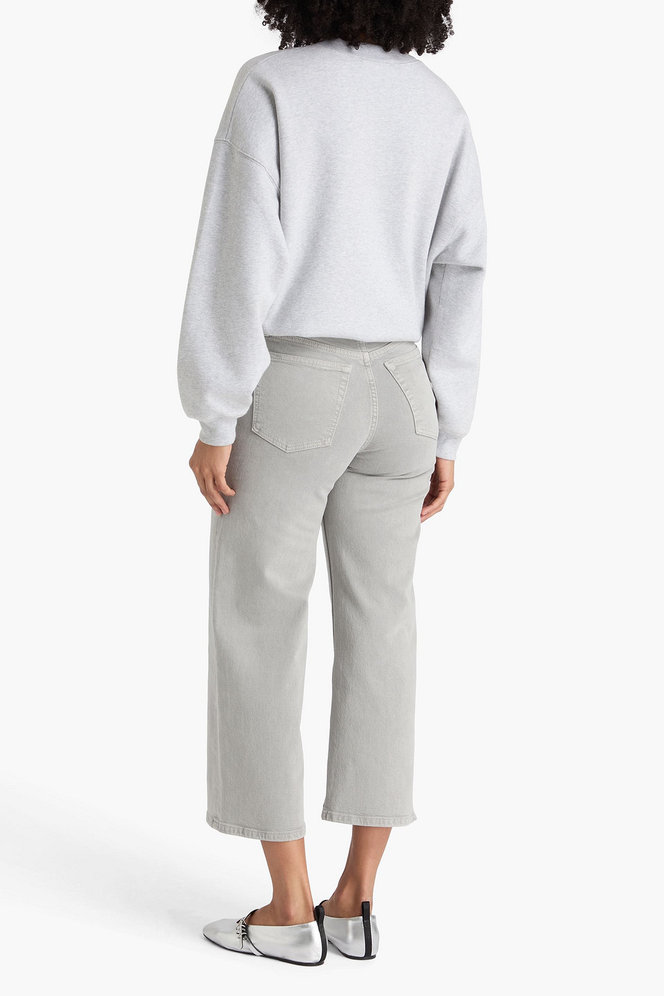  Re/done - Hoch Sitzende Jeans Mit Weitem Bein - Grau - 25 