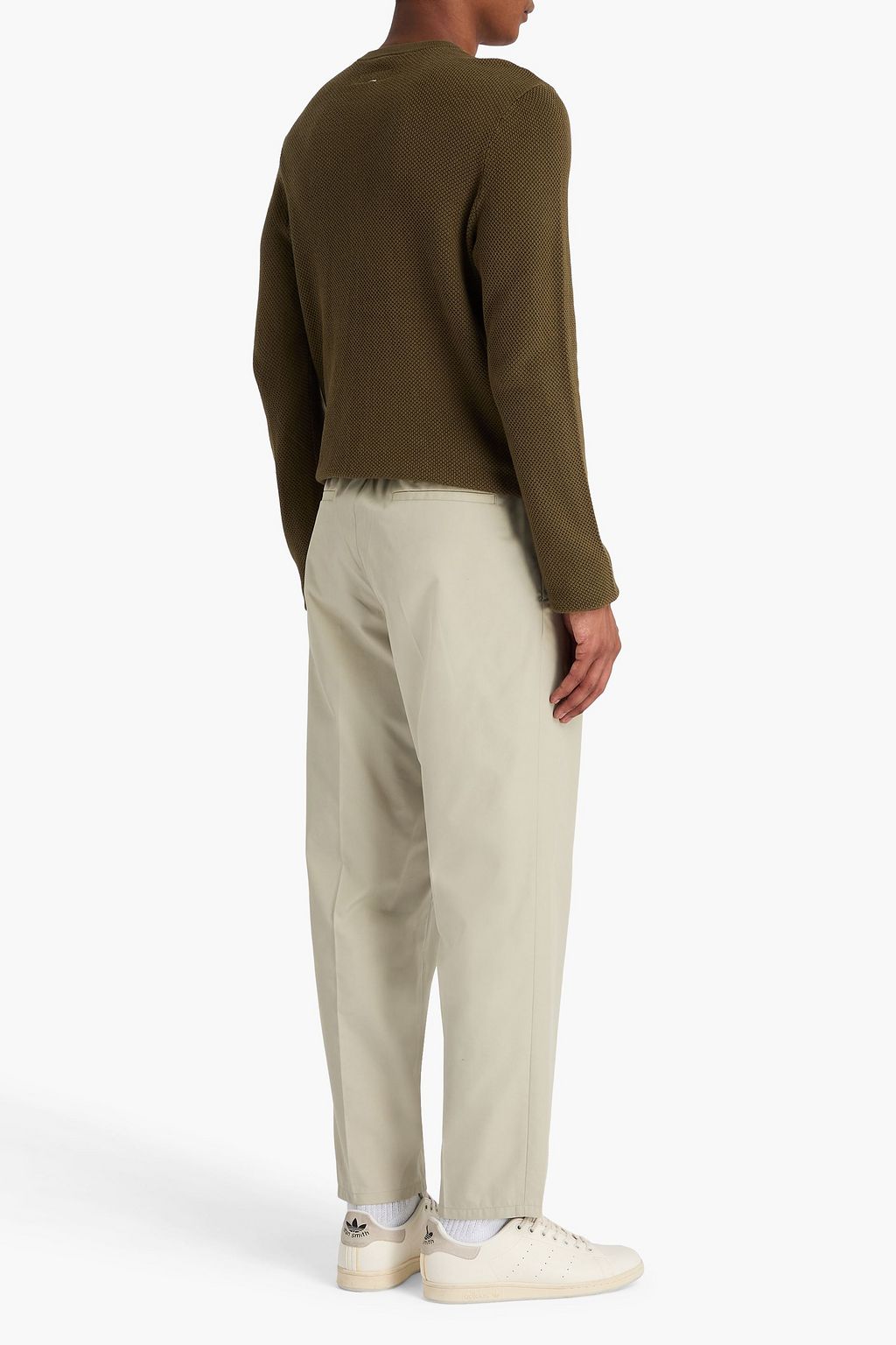 JIL SANDER Tapered cotton-blend twill chinos