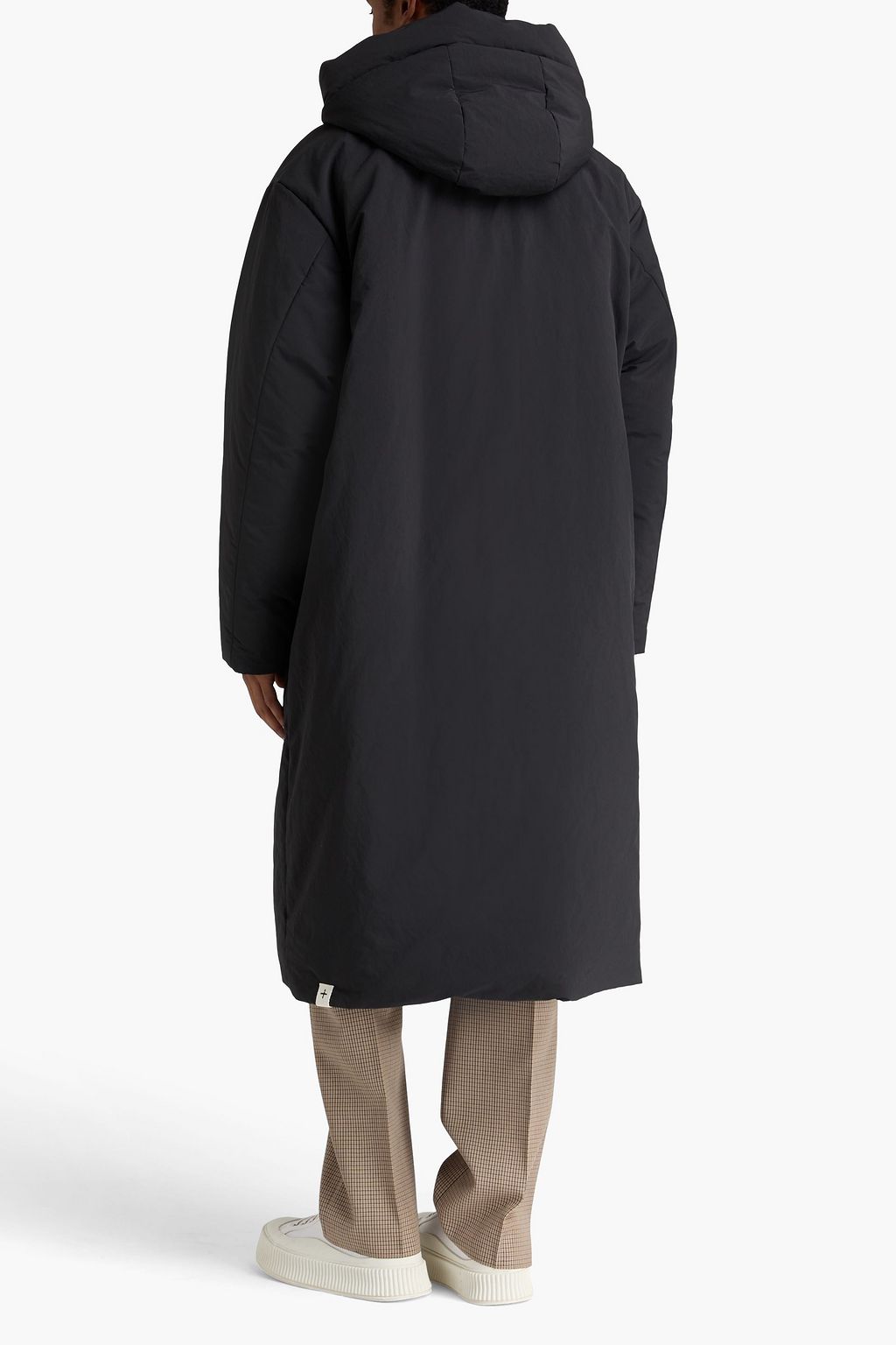 JIL SANDER Shell hooded down coat