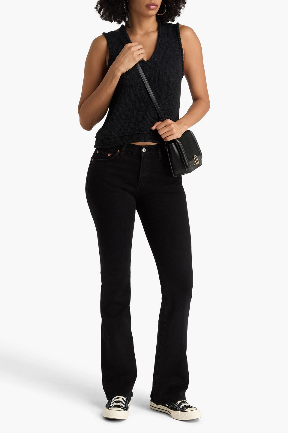  Re/done - Halbhohe Bootcut-jeans - Schwarz - 26 