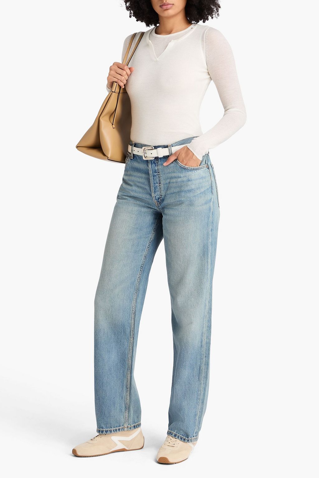 RE/DONE High-rise straight-leg jeans