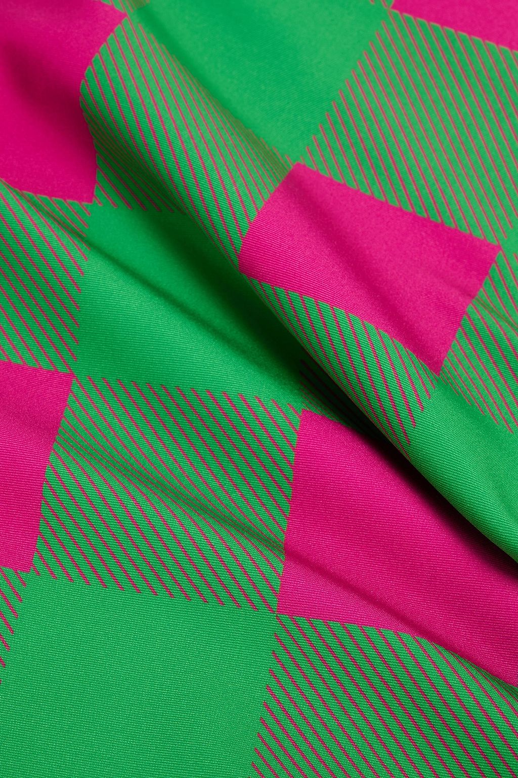 GOLDBERGH Checked stretch-jersey snood