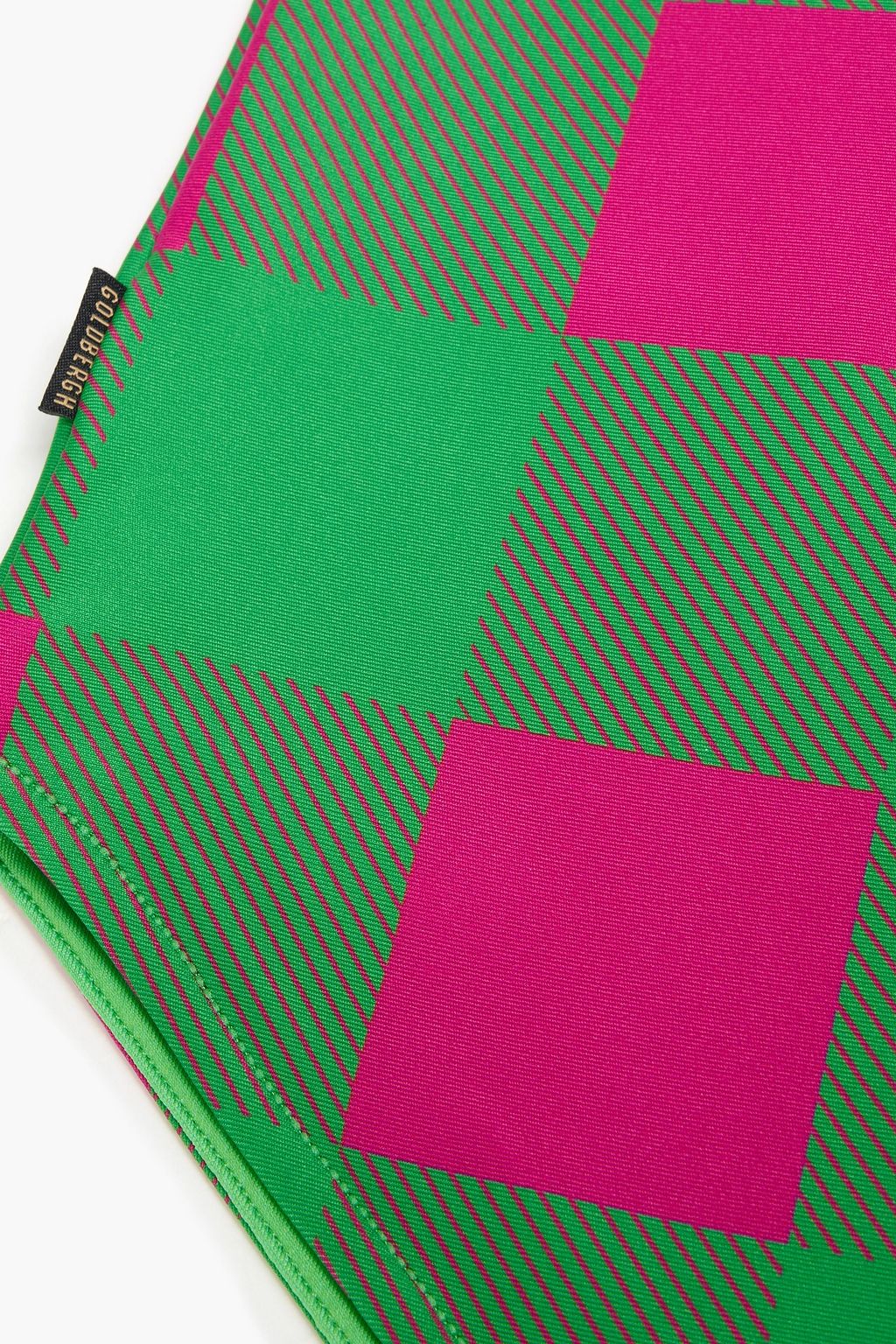 GOLDBERGH Checked stretch-jersey snood