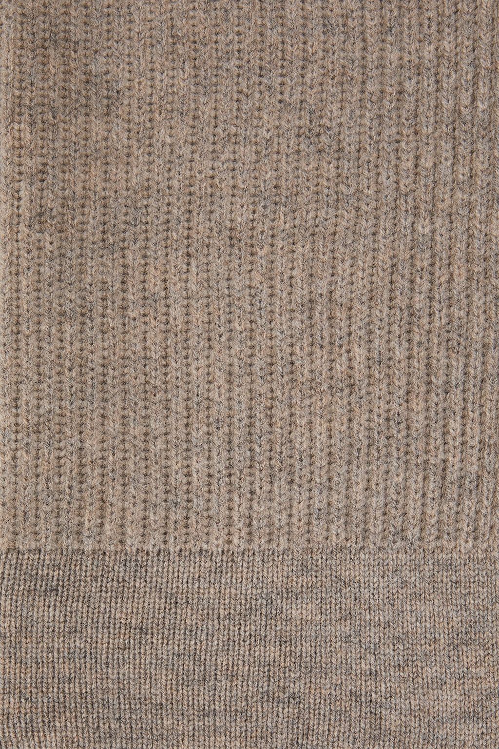 PAIGE Ribbed merino wool and cashmere-blend scarf