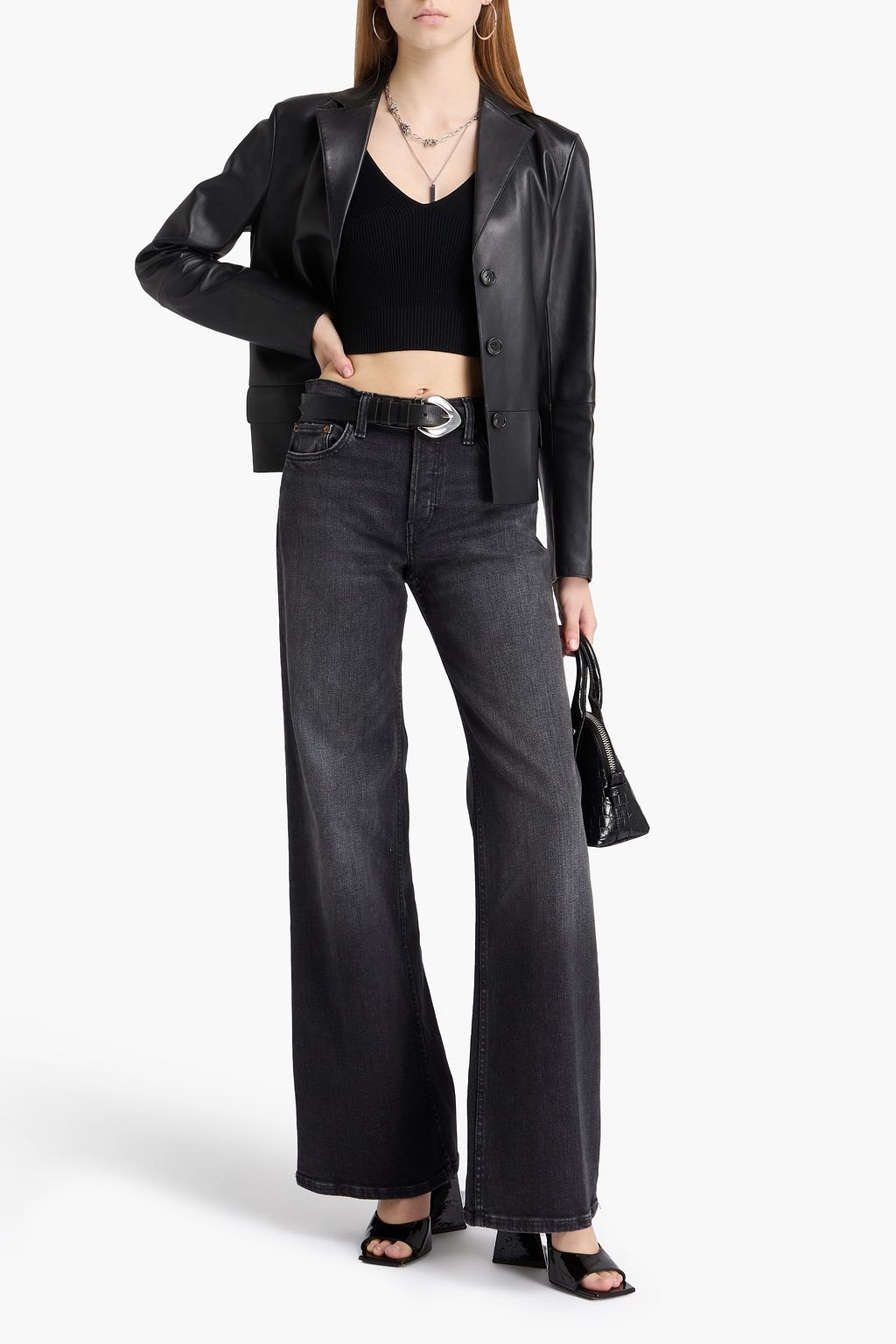RE/DONE Mid-rise wide-leg jeans