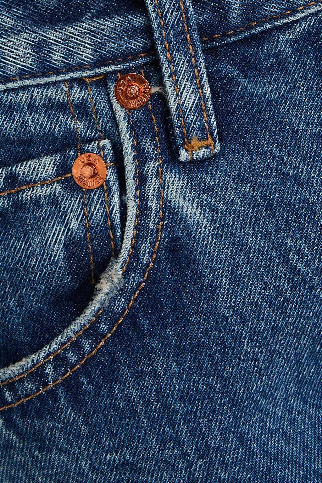 RE/DONE Mel hoch sitzende Jeans mit geradem Bein